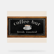 Farmhouse Acrylic Coffee Bar Sign– コーヒーステーション 