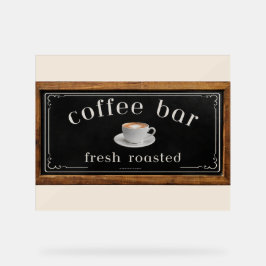 Farmhouse Acrylic Coffee Bar Sign– Coffee Station  アクリルサイン