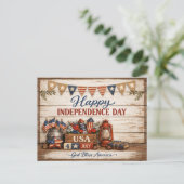 Farmhouse Americana Independence Day シーズンポストカード (スタンド正面)