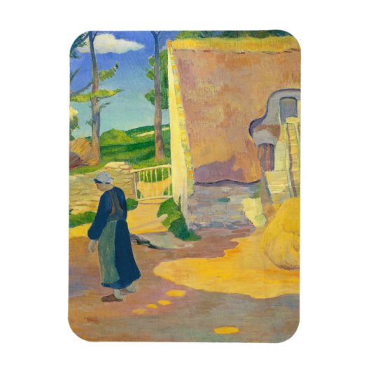 Farmhouse at Le Pouldu, 1890 (油オンキャンバス) マグネット (縦)