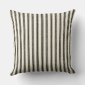 FarmHouse-Black-Ticking-Outdoor-Indoor M L クッション (裏面)