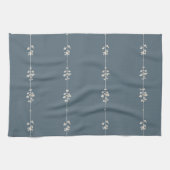 Farmhouse Botanical Hand Towel Blue Floral Kitchen キッチンタオル (横)