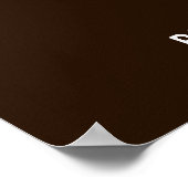 Farmhouse Brown クリスチャン信仰の引用ポスター ポスター (角)