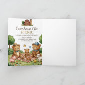Farmhouse Chic Picnic Invitation カード (内部)