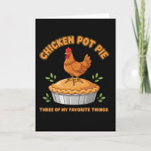 Farmhouse Chicken Lover Chicken Pot Pie Humor カード (正面)