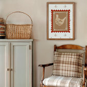 Farmhouse Chicken Nursery Wall Art Print  ポスター