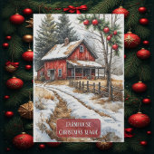 Farmhouse Christmas Magic Vintage Rustic  シーズンカード