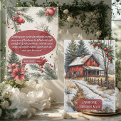 Farmhouse Christmas Magic Vintage Rustic  シーズンカード