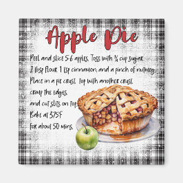 Farmhouse Classic Homemade Apple Pie Recipe Decor マグネット
