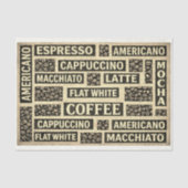 Farmhouse Coffee Lover Typography DC2 Decoupage 薄葉紙 (正面)