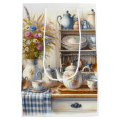 Farmhouse Coffee Pot and Wildflowers  ミディアムペーパーバッグ (裏面)