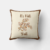 Farmhouse Fall Decor - It's Fall Y'all クッション (裏面)
