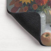 Farmhouse Floral Bouquet and Autumn Apples マウスパッド (コーナー)