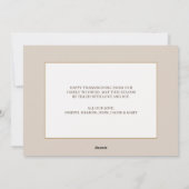 Farmhouse Floral Sunflowers Happy Thanksgiving シーズンカード (裏面)