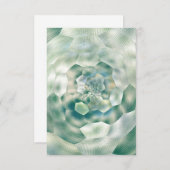 Farmhouse Green Galaxy Space Futuristic サンキューカード (正面/裏面)