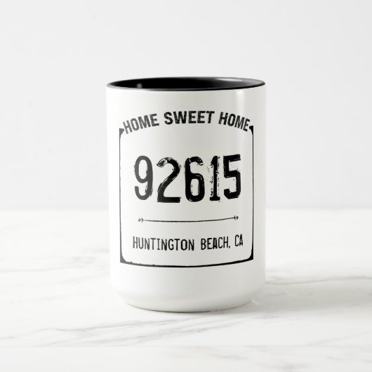 Farmhouse Home Sweet Zip Code マグカップ (中央)
