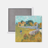 Farmhouse in Provence | Vincent Van Gogh マグネット (正面/裏面)