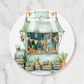 Farmhouse Little Sprout Clothesline Baby Shower フェイバータグ (裏面)