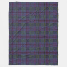Farmhouse Navy Blue Tartan フリースブランケット