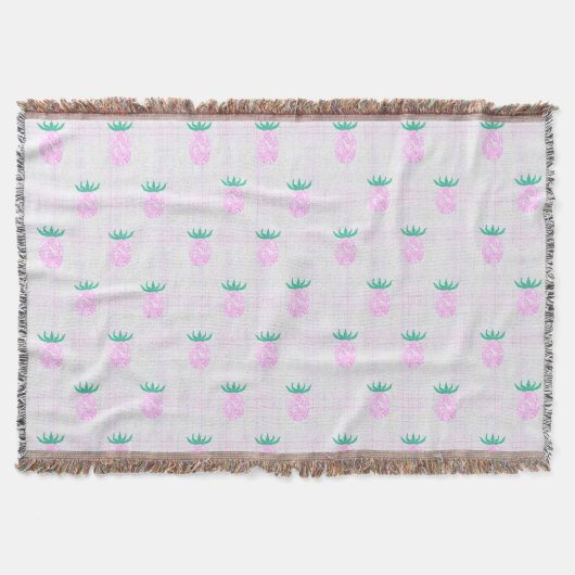 Farmhouse Pineapples スローブランケット (正面)