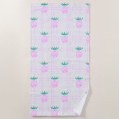 Farmhouse Pineapples ビーチタオル (正面)