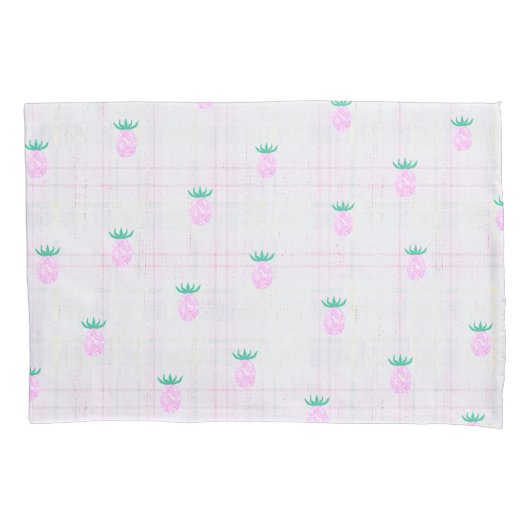 Farmhouse Pink Pineapple  枕カバー (正面左)