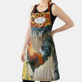 Farmhouse Rouster nサンフラワーズキ素朴ッチン名 エプロン (インサイチュ)