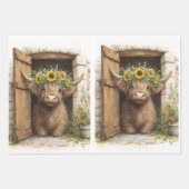 Farmhouse Rustic Barn Decoupage  ラッピングペーパーシート (正面3)