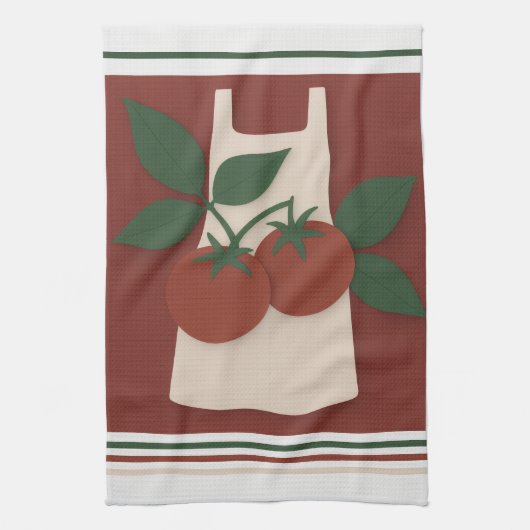 Farmhouse Tomato Kitchen Tea Towel キッチンタオル (縦)