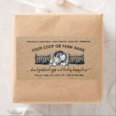 Farmhouse Vintage Egg Carton  ラベル (インサイチュ)