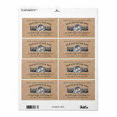 Farmhouse Vintage Egg Carton  ラベル (フルシート)