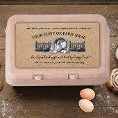 Farmhouse Vintage Egg Carton  ラベル