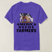 Farming Design America Needs Farmers  Tシャツ (デザイン正面)