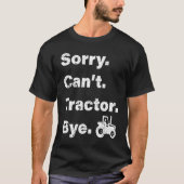 Farming Life Tractors Farmer Tシャツ (正面)
