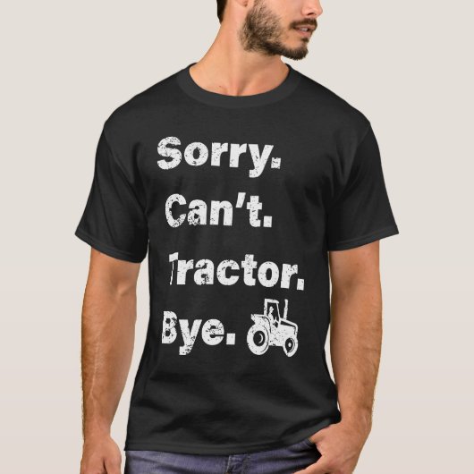 Farming Life Tractors Farmer Tシャツ (正面)