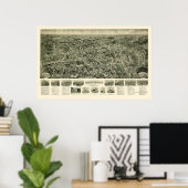 Farmingdale, NYパノラママップ – 1925 ポスター (ホームオフィス)