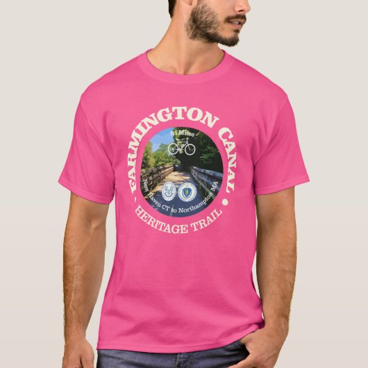 Farmington Canal Heritage Trail cycling c Tシャツ (正面)