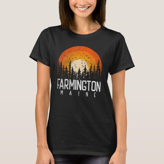 Farmington Maine MEレトロヴィンテージ70s 80s 90s Tシャツ (正面)