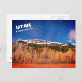 Farmington, Utah, Wasatch Mountains Landscape ポストカード (正面/裏面)