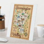 Farmington Valley、コネチカット州、町の母 台座サイン (インサイチュ)