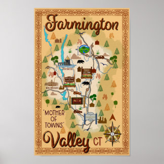 Farmington Valley, Connecticut 11x17ポスター ポスター