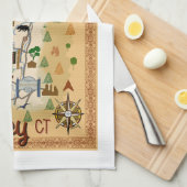 Farmington Valley, Connecticut, Mothers of Towns キッチンタオル (四つ折り)