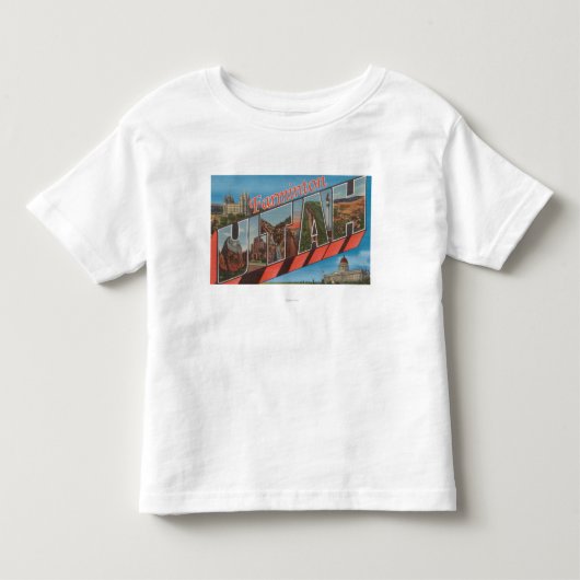 Farminton、ユタ-大きい手紙場面 トドラーTシャツ (正面)