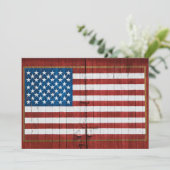 Farms | American Flag Barn Mural サンキューカード (スタンド正面)