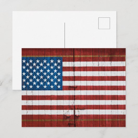 Farms | American Flag Barn Mural ポストカード (正面/裏面)