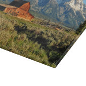 Farms | Barn Shadowed by Snow Capped Mountains カッティングボード (角)