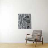 Farms | BW American Flag Barn Scene タペストリー (インサイチュ)