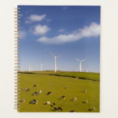 Farms | Cows Near Windmill Farm プランナー手帳 (正面)