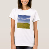 Farms | Cows Near Windmill Farm Tシャツ (正面)