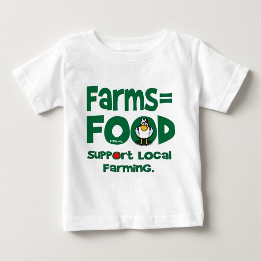 Farms=Food ベビーTシャツ (正面)